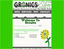 Tablet Screenshot of gronics.com